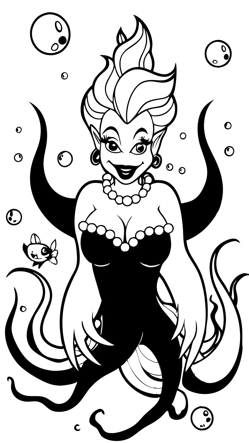 disney ursula coloring pages